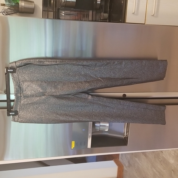 💕JOIE💕 Estra Cropped Pant ~ Silver Foil 2 NWT - Picture 5 of 11